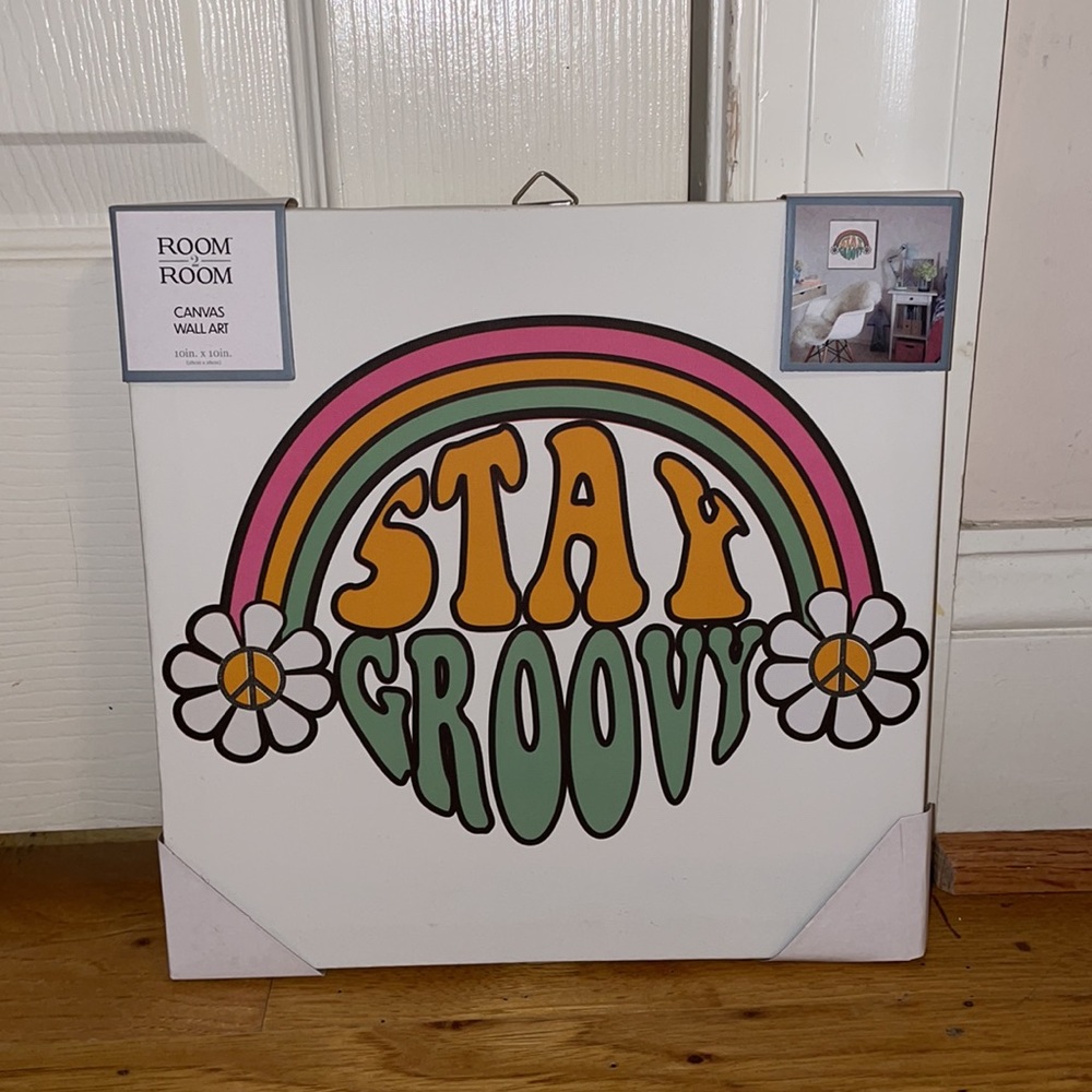 NWT “Stay Groovy” Wall Hanging